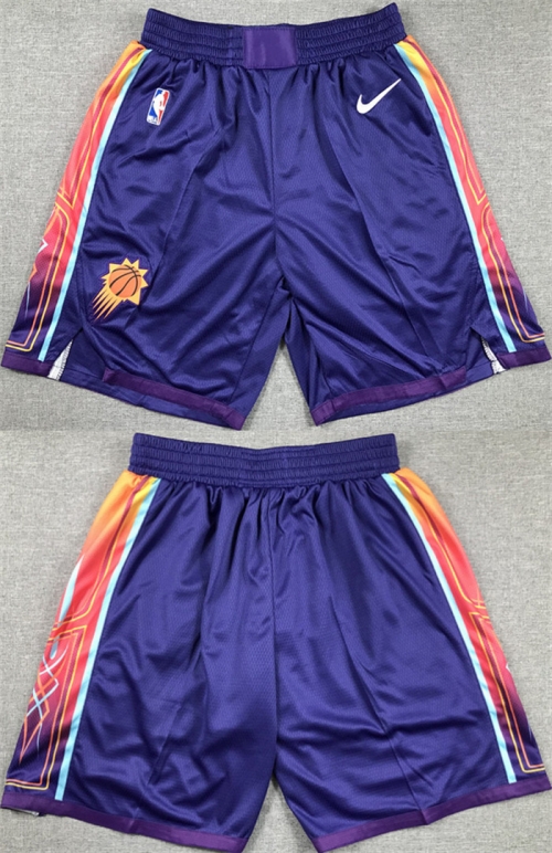 Men's Phoenix Suns Purple City Edition Shorts (Run Small)