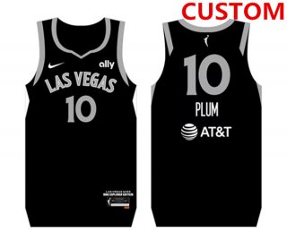 Men's Las Vegas Aces Active Player Custom Black Stitched Basketball Jersey