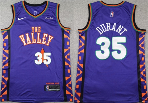 Men's Phoenix Suns #35 Kevin Durant Purple 2024-25 City Edition Stitched Basketball Jersey