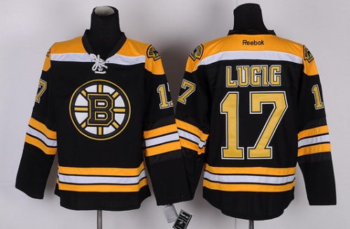 Boston Bruins #17 Milan Lucic Black Jersey