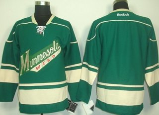 Minnesota Wild Blank Green Third Jersey