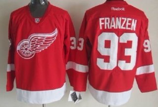 Detroit Red Wings #93 Johan Franzen Red Jersey