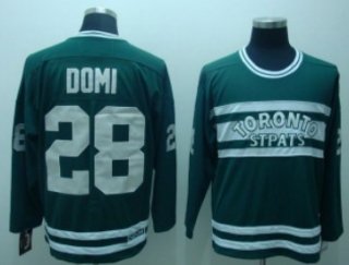 Toronto Maple Leafs #28 Tie Domi Green Throwback CCM Jersey