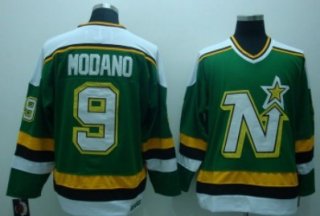 Dallas Stars #9 Mike Modano Green Throwback CCM Jersey