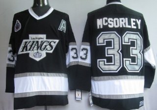 Los Angeles Kings #33 Marty McSorley Black Throwback CCM Jersey