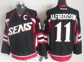 Ottawa Senators #11 Daniel Alfredsson Black Jersey