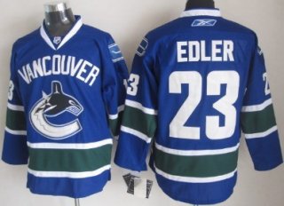 Vancouver Canucks #23 Alexander Edler Blue Jersey