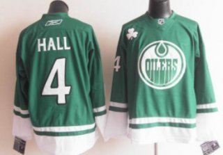 Edmonton Oilers #4 Taylor Hall St. Patrick's Day Green Jersey