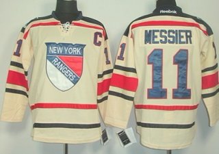 New York Rangers #11 Mark Messier 2012 Winter Classic Cream Jersey