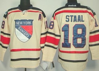 New York Rangers #18 Marc Staal 2012 Winter Classic Cream Jersey