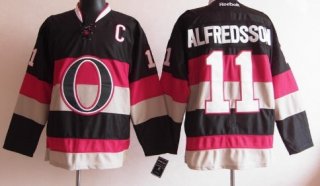 Ottawa Senators #11 Daniel Alfredsson Black Third Jersey