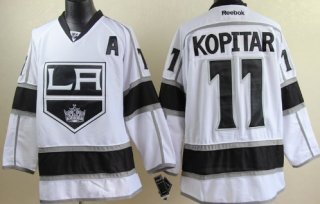 Los Angeles Kings #11 Anze Kopitar White Jersey