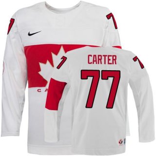 2014 Olympics Canada #77 Jeff Carter White Jersey