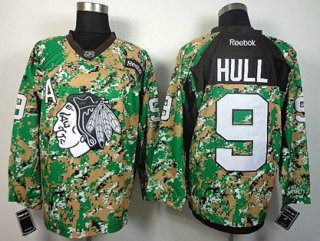 Chicago Blackhawks #9 Bobby Hull 2014 Camo Jersey