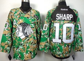 Chicago Blackhawks #10 Patrick Sharp 2014 Camo Jersey