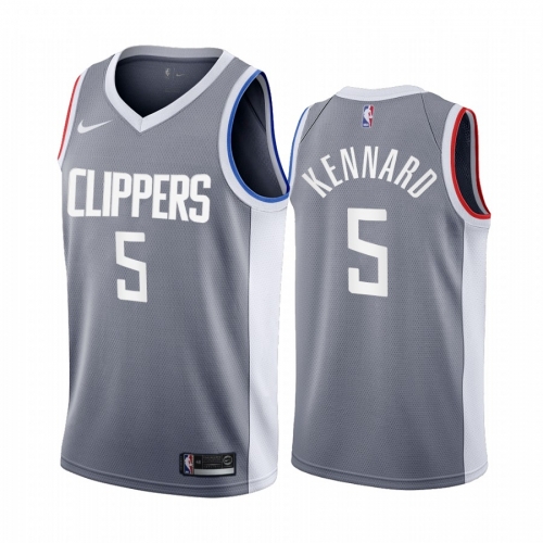 Los Angeles Clippers #5 Luke Kennard Gray NBA Swingman 2020-21 Earned Edition Jersey