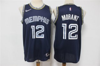 Men's Memphis Grizzlies #12 Ja Morant Black Nike Diamond 2022 City Edition Swingman Stitched Jersey