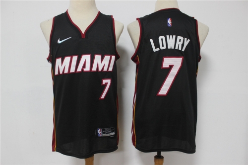 Men's Miami Heat #7 Kyle Lowry Black Nike 75th Anniversary Diamond 2021 Stitched Jersey