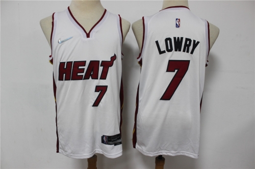 Men's Miami Heat #7 Kyle Lowry White Nike 75th Anniversary Diamond 2021 Stitched Jersey