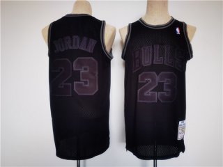 Men's Chicago Bulls #23 Michael Jordan Black Stitched Basketball Jersey