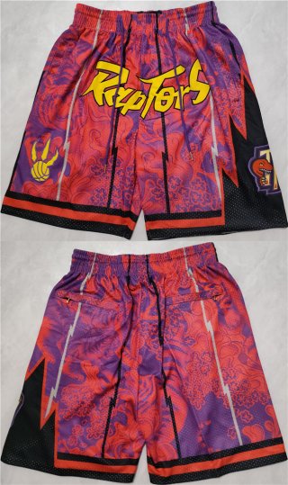 Men's Toronto Raptors Red Mitchell&Ness Shorts (Run Small)