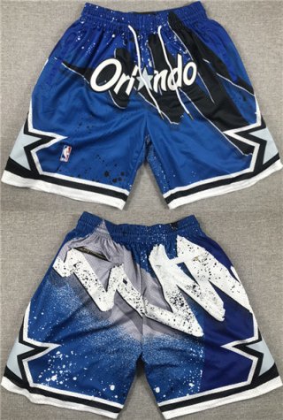 Men's Orlando Magic Blue Shorts(Run Small)