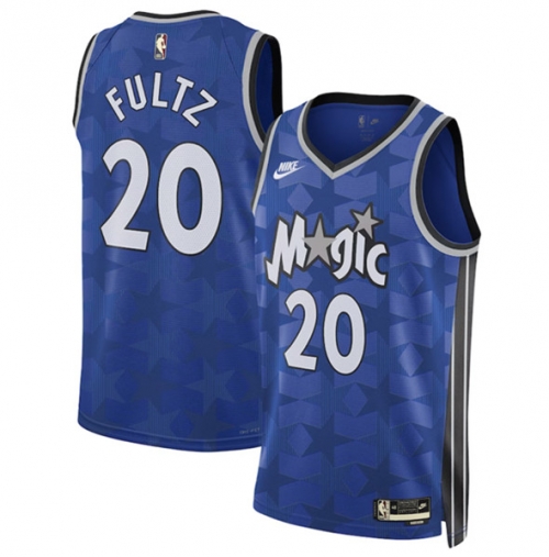 Men's Orlando Magic #20 Markelle Fultz Blue 2023-24 Classic Edition Stitched Basketball Jersey