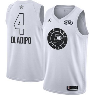 Nike Pacers #4 Victor Oladipo White NBA Jordan Swingman 2018 All-Star Game Jersey