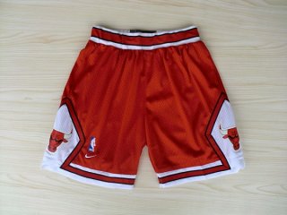 Chicago Bulls Red Nike Mesh NBA Shorts