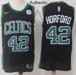 Nike Boston Celtics #42 Al Horford Black NBA Authentic Statement Edition Jersey