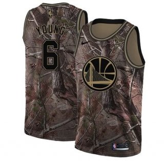 Nike Golden State Warriors #6 Nick Young Camo NBA Swingman Realtree Collection Jersey