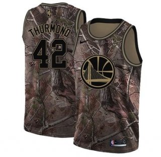 Nike Golden State Warriors #42 Nate Thurmond Camo NBA Swingman Realtree Collection Jersey