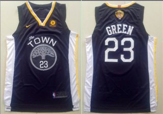 Nike Golden State Warriors #23 Draymond Green Black City Edition 2018 NBA Finals Nike Swingman Jersey