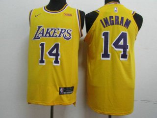 Lakers 14 Brandon Ingram Gold 2018-19 Nike Authentic Jersey