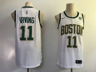 Nike Celtics 11 Kyrie Irving White City Edition Swingman Jersey