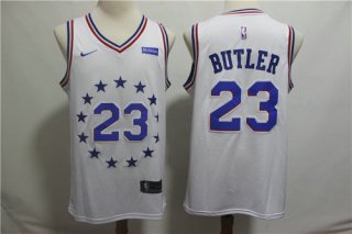 Men's Philadelphia 76ers 23 Jimmy Butler Nike White 2018-19 Swingman Earned Edition Jersey