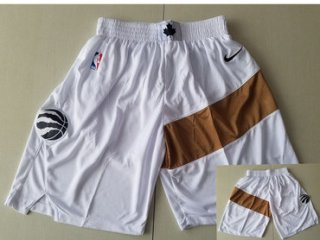 Men's Toronto Raptors White Nike Swingman Shorts