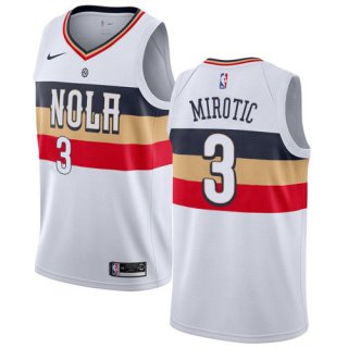 Nike Pelicans #3 Nikola Mirotic White NBA Swingman Earned Edition Jersey