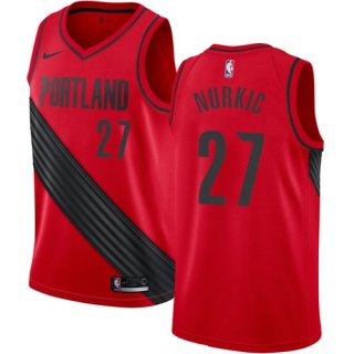 Blazers #27 Jusuf Nurkic Red Basketball Swingman Statement Edition Jersey