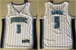 Magic 5 Mohamed Bamba White Nike Swingman Jersey