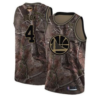 Warriors #4 Quinn Cook Camo 2019 Finals Bound Basketball Swingman Realtree Collection Jersey