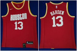 Rockets 13 James Harden Red Nike Swingman Jersey