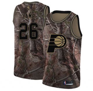 Nike Pacers #26 Jeremy Lamb Camo NBA Swingman Realtree Collection Jersey