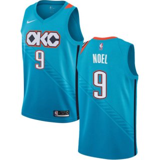 Nike Thunder #9 Nerlens Noel Turquoise NBA Swingman City Edition 2018-19 Jersey