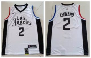 Clippers 2 Kawhi Leonard White City Edition Nike Swingman Jersey