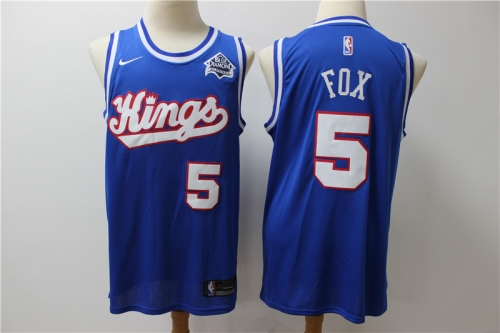 Kings 5 De'Aaron Fox Blue Nike Swingman Jersey