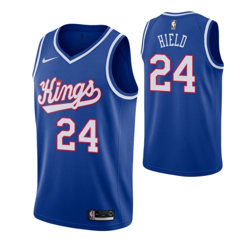 Nike Sacramento Kings #24 Buddy Hield Blue 2019-20 Hardwood Classics Jersey