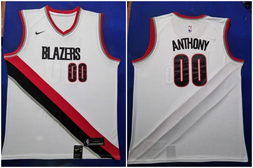 Blazers #00 Carmelo Anthony White 2019-20 Nike Swingman Jersey