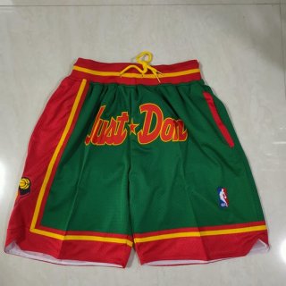 Men's Seattle Supersonics Green Just Don Swingman Throwback Shorts