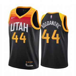 Nike Jazz #44 Bojan Bogdanovic Black NBA Swingman 2020-21 City Edition Jersey